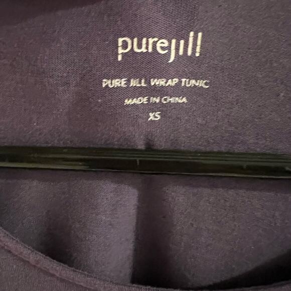 Pure Jill j Jill  purple wrap tunic top size xs - Picture 3 of 5
